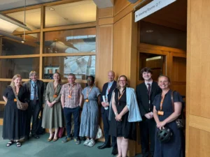 Some APPG members and supporters pictured in Parliament